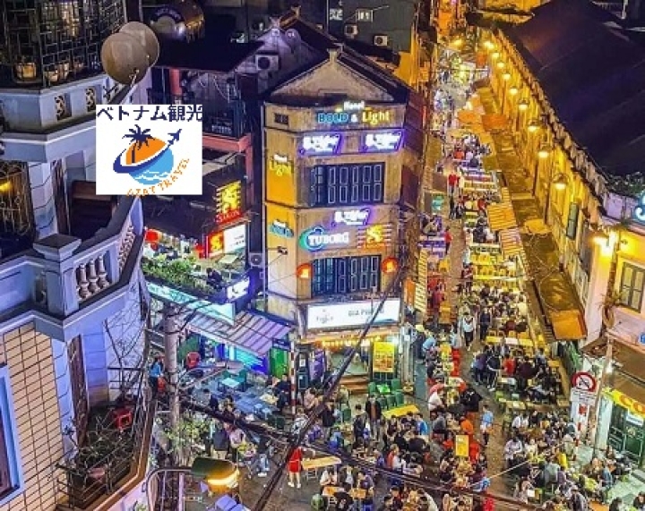 ターヒエン通り ・ハノイの元の場所・ハノイで夜遊ぶ場所・ハノイ観光情報・TaHien通り観光